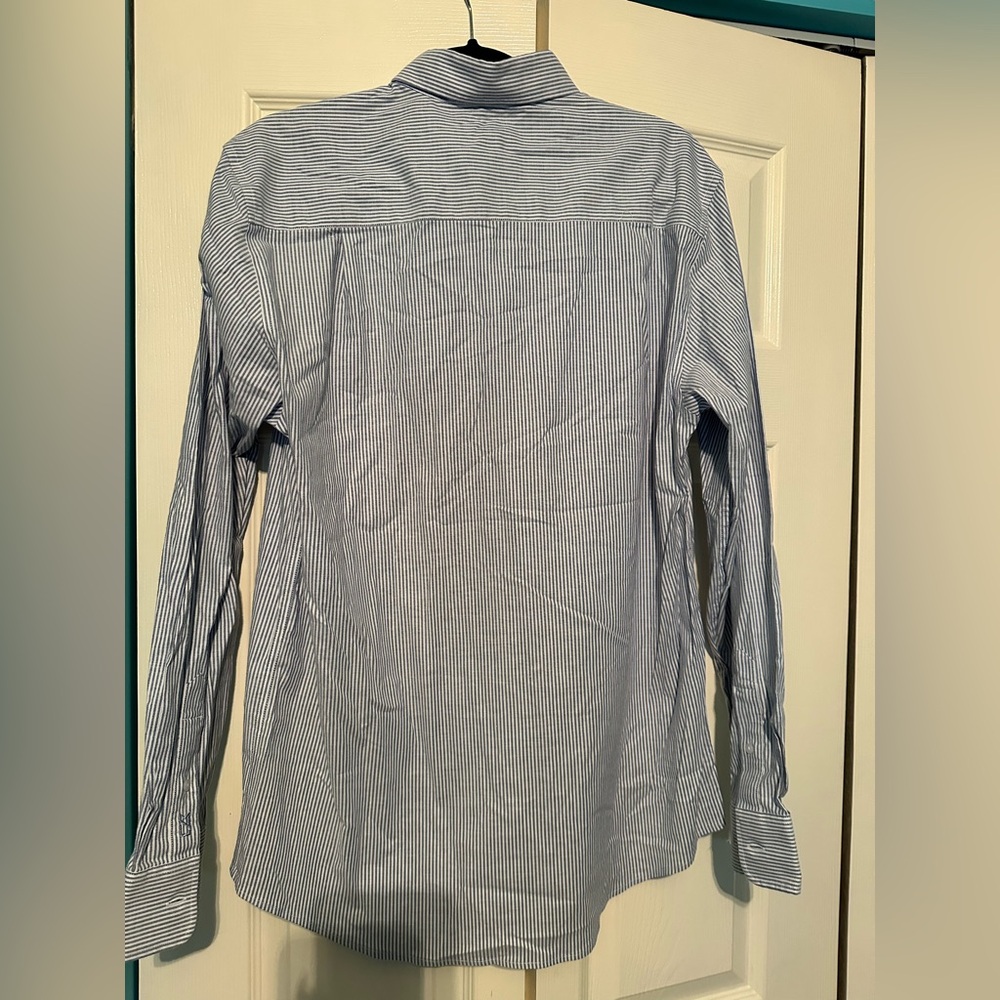Cutter & Buck CB Men's LONG SLEEVE Shirt CHECK LARGE EGYPTIAN‎ COTTON NWOT - Picture 2 of 4